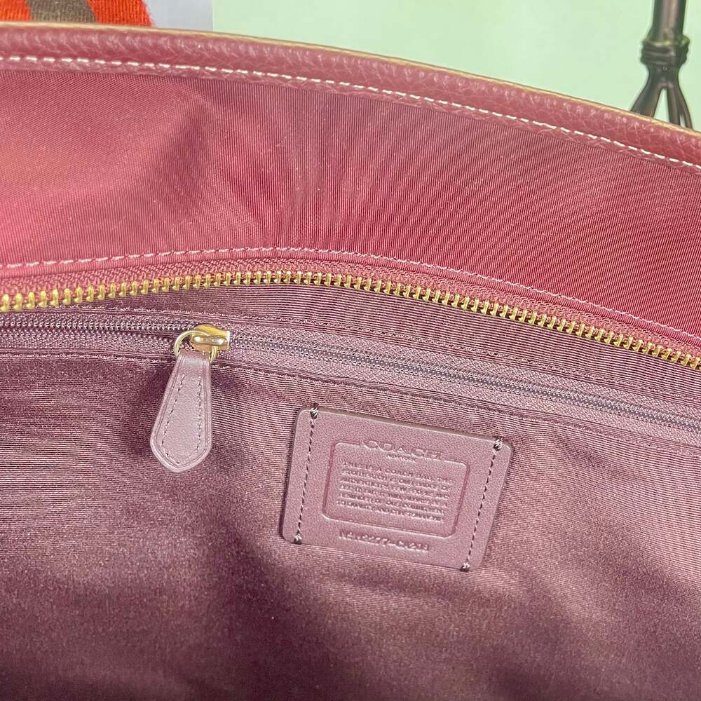 Coach Large ELLIS TOTE in Wine/Bergundy Multi NWT - Picture 10 of 12